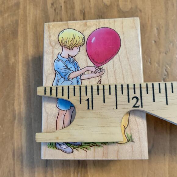 Winnie the Pooh Disney A Balloon For Pooh Rubber Stamp All Night Media 778H - Picture 6 of 8